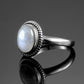 Bague Fine ’Joyau de la Lune’ - Bague anneau