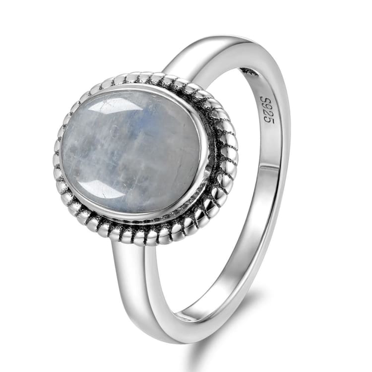 Bague Fine ’Joyau de la Lune’ - Bague anneau Argent Sterling 925