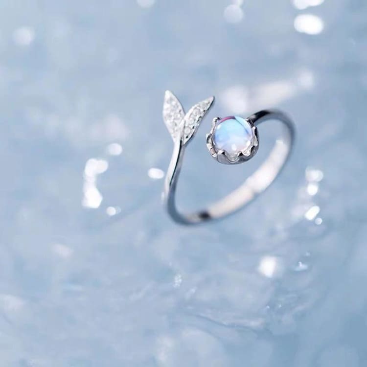 Bague ’Inspiration du Printemps’ Avec Pierre de Lune - Argent Sterling 925 - bague