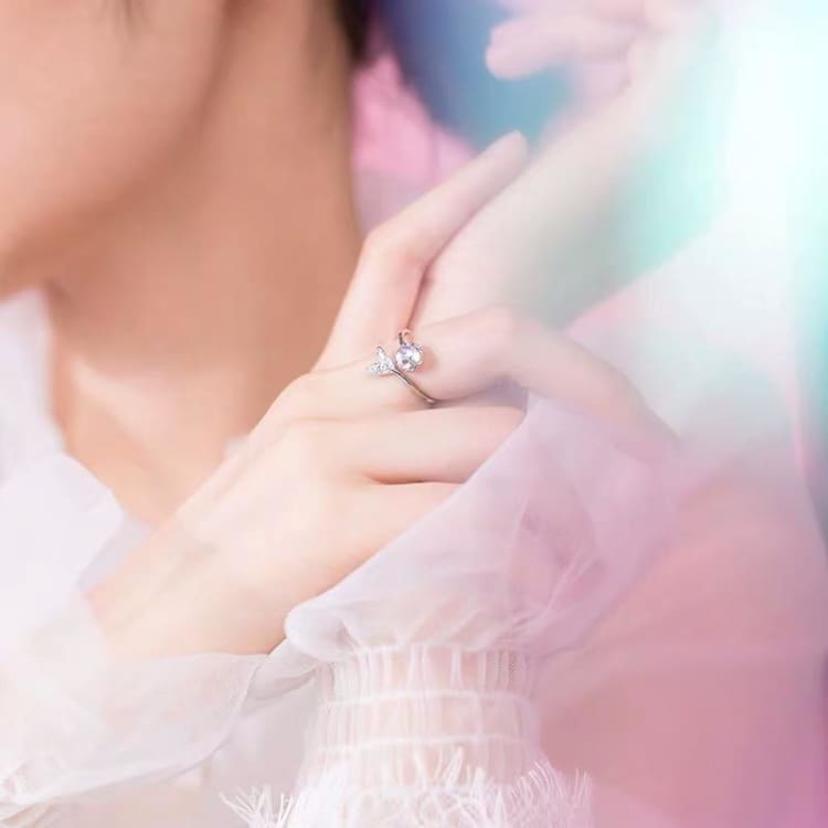 Bague ’Inspiration du Printemps’ Avec Pierre de Lune - Argent Sterling 925 - bague Image