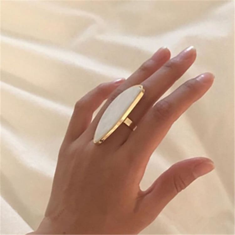 Bague ’Inspiration du Printemps’ en nacre - anneau