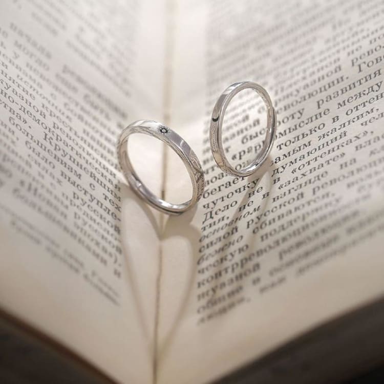 Bague ’Jour et Nuit’ - Taille ajustable - anneau