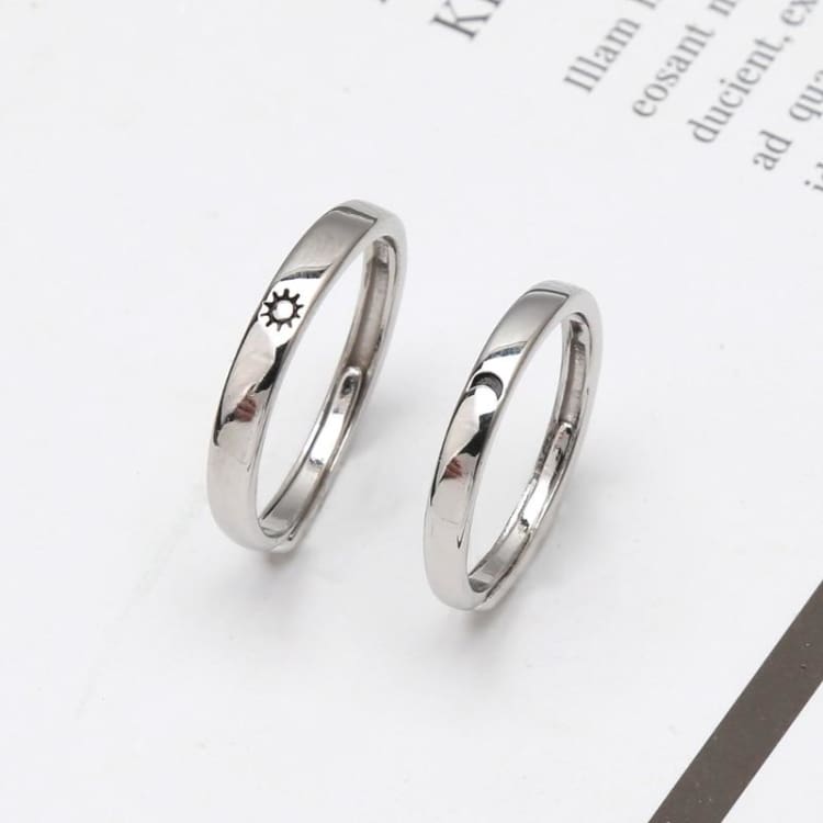 Bague ’Jour et Nuit’ - Taille ajustable - anneau
