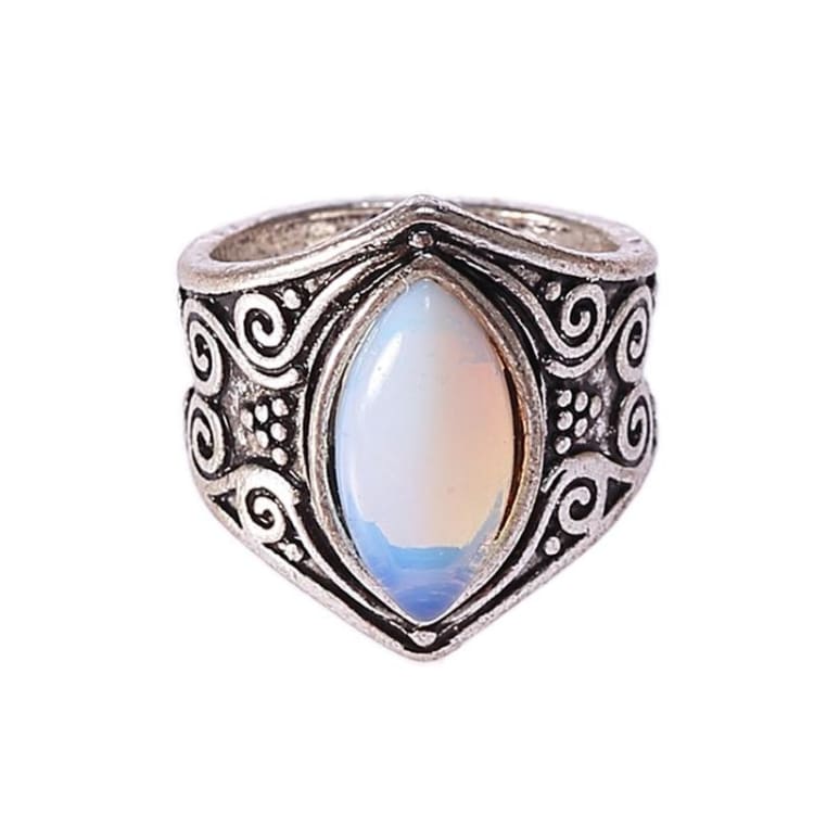 Bague ’Joyau lunaire’ en Pierre de lune - anneau