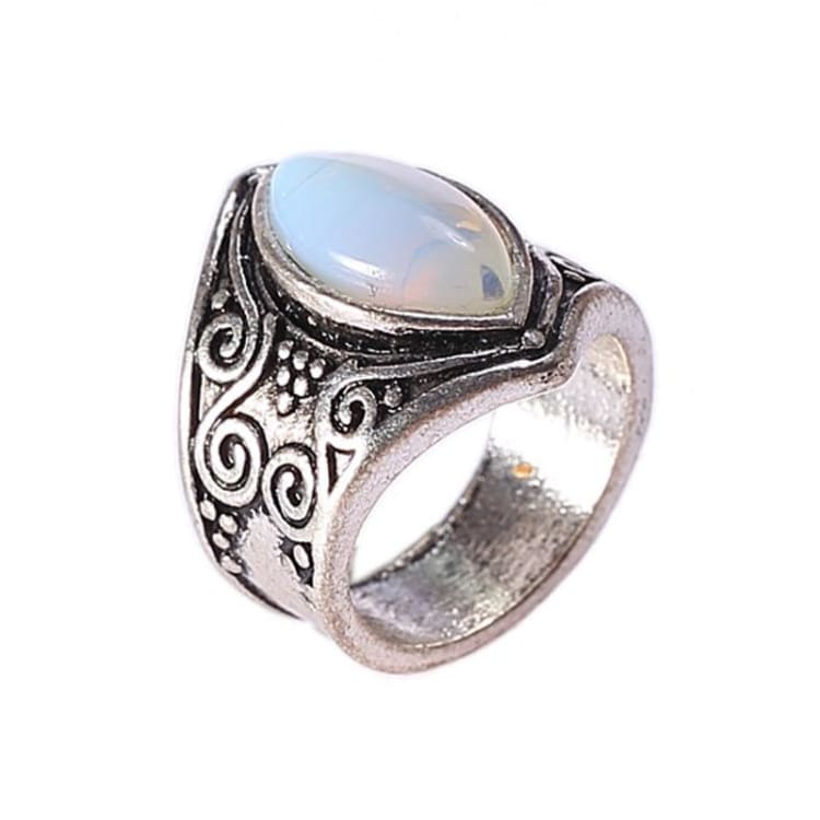 Bague ’Joyau lunaire’ en Pierre de lune - anneau