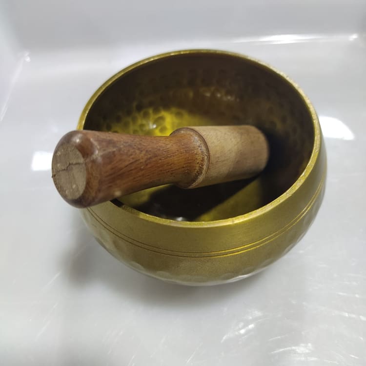 Bol chantant tibétain - Design Doré