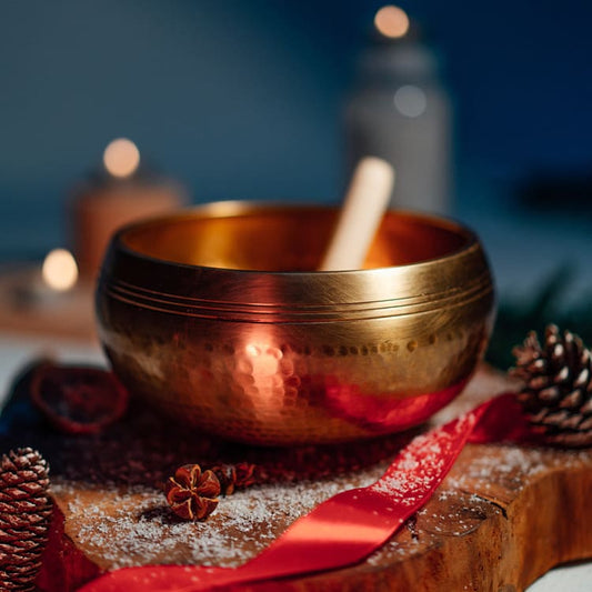 Bol chantant tibétain - Martelé à la main - Décorations