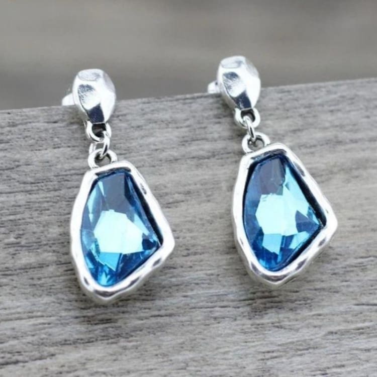 Boucle d’oreille de concentration émotionnelle - Bleu - Boucles d’Oreilles