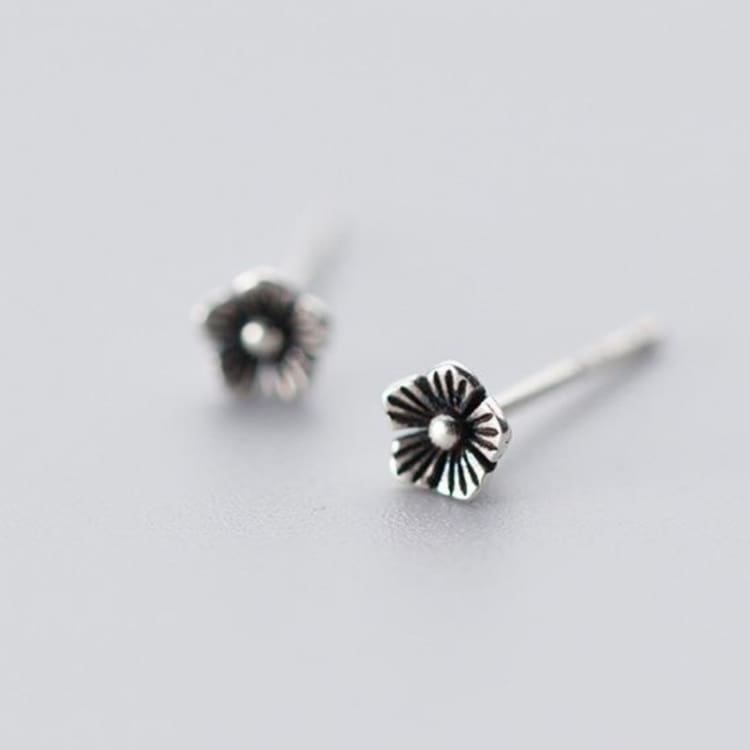 Boucle d’oreille ’Réveil du printemps’ fleur de lotus - Argent Sterling 925 - Boucles d’Oreilles