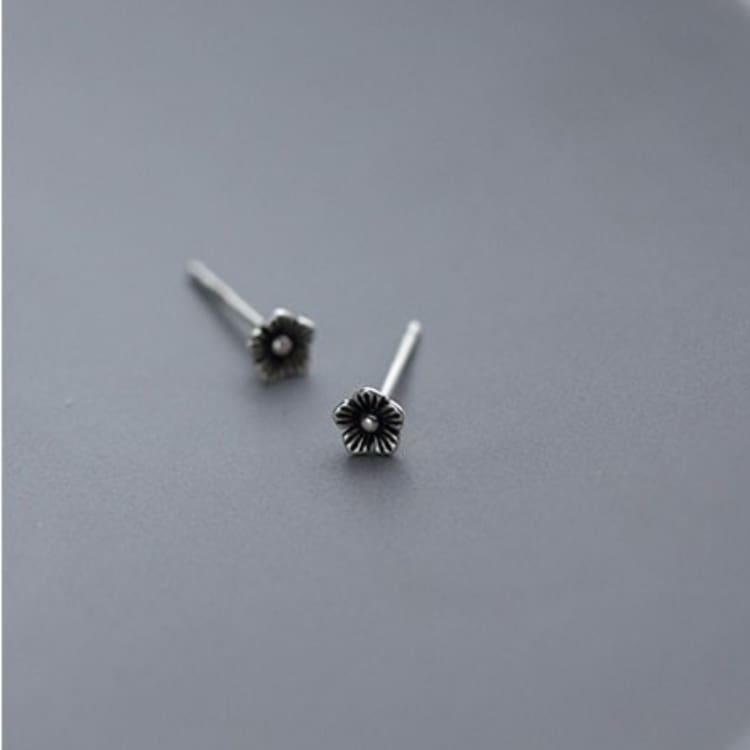 Boucle d’oreille ’Réveil du printemps’ fleur de lotus - Argent Sterling 925 - Boucles d’Oreilles
