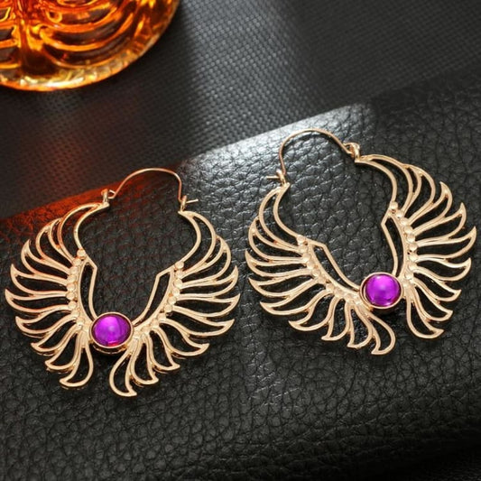 Boucles d’oreille ’Ailes d’Ange’ Vintage - Boucles d’Oreilles