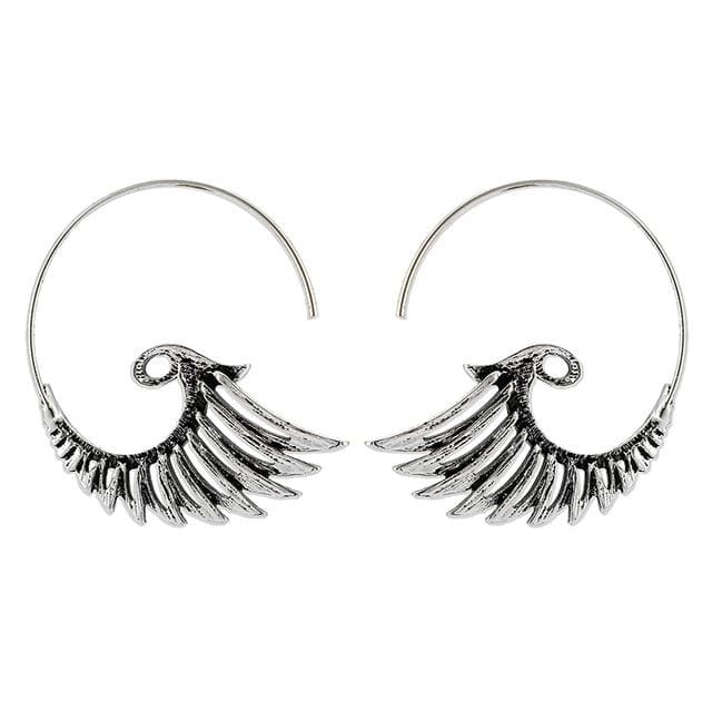 Boucles d’oreille ’Bohême Indien’ - Argent - Boucles d’Oreilles