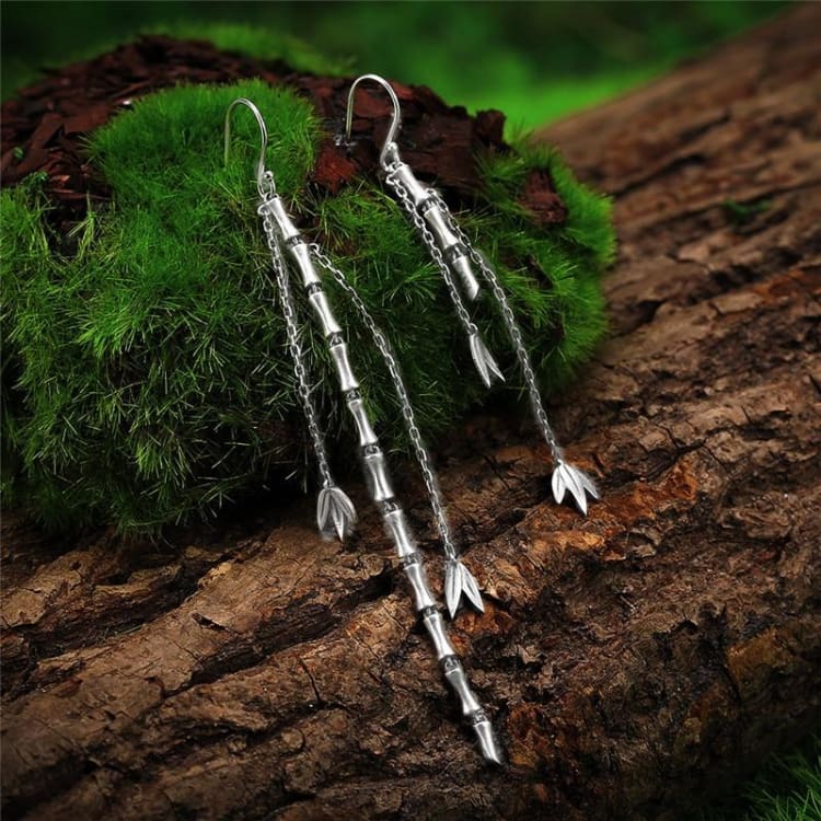 Boucles d’oreille Le Bambou du Bonheur - boucle d’oreille