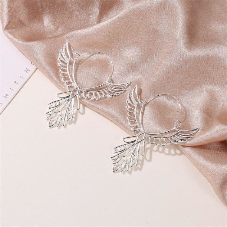 Boucles d’oreille ’Envol d’Horus’ - Argenté - Boucles d’Oreilles