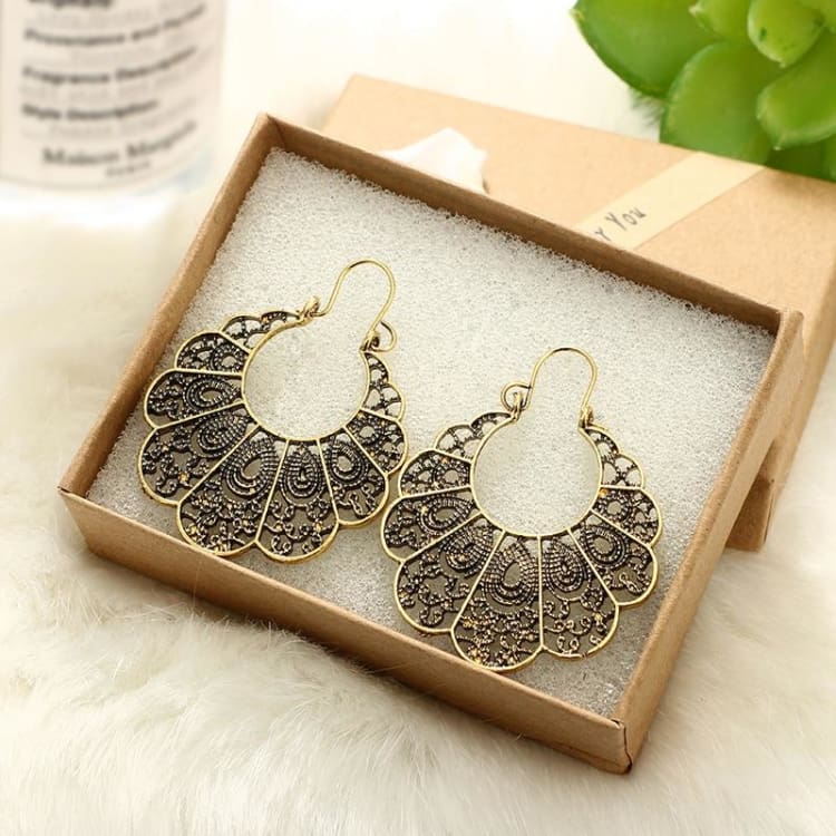 Boucles d’oreille ’Fierté du Paon’ - Boucles d’Oreilles