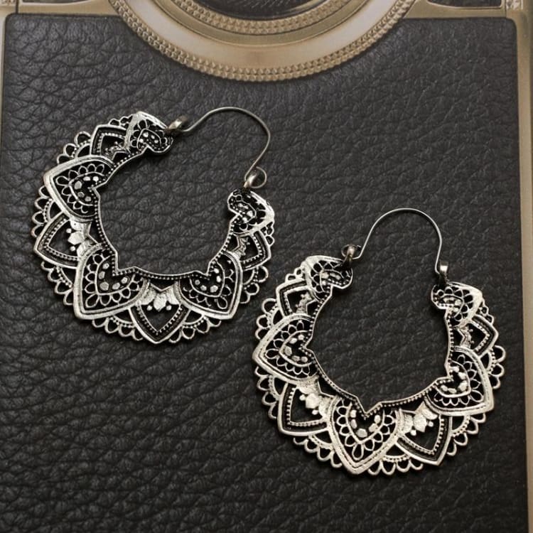 Boucles d’Oreille Fleur de Lotus - boucles d’oreilles Créoles