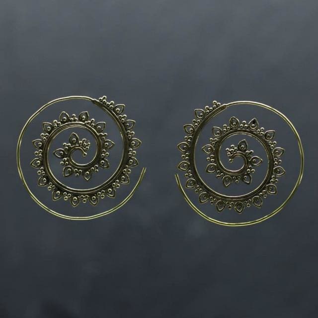 Boucles d’oreille ’Spirale’ - Bronze - Boucles d’Oreilles
