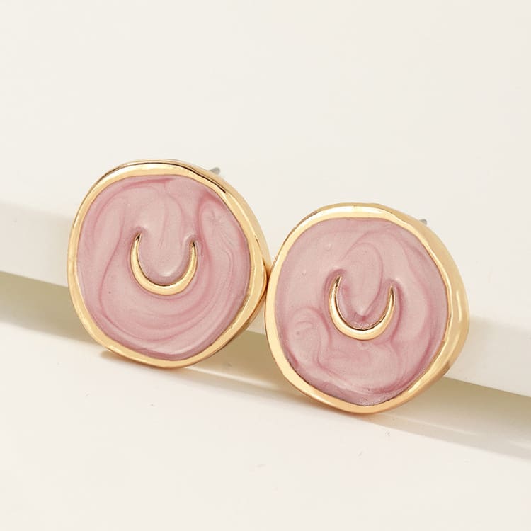 Boucles d’oreilles astrales vintage - Rose