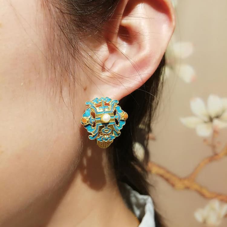 Boucles d’oreilles inspiration chinoise