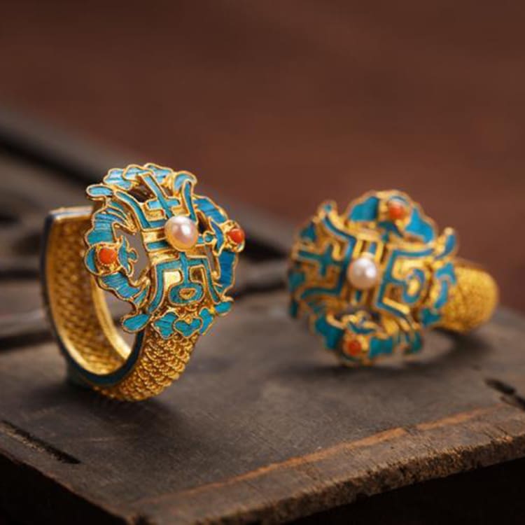 Boucles d’oreilles inspiration chinoise