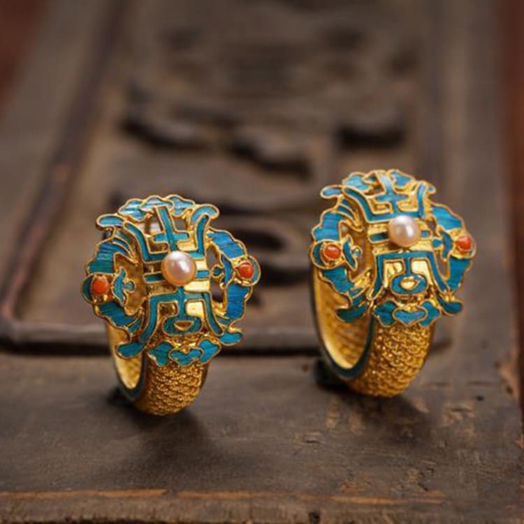 Boucles d’oreilles inspiration chinoise