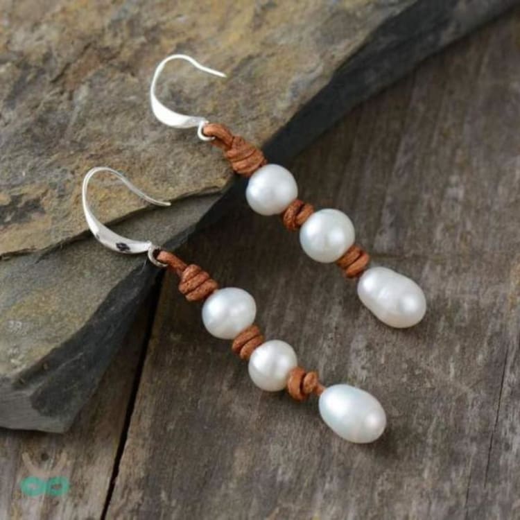 Boucles Doreilles De Leternité - Boucles D'oreille en pierre Nacre