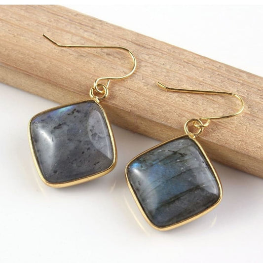 boucles doreilles de protection labradorite - boucles doreille