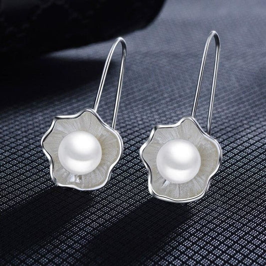 Boucles d’oreilles du Lotus perlé