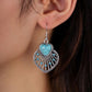 Boucles d’oreilles en forme de cœur en turquoise