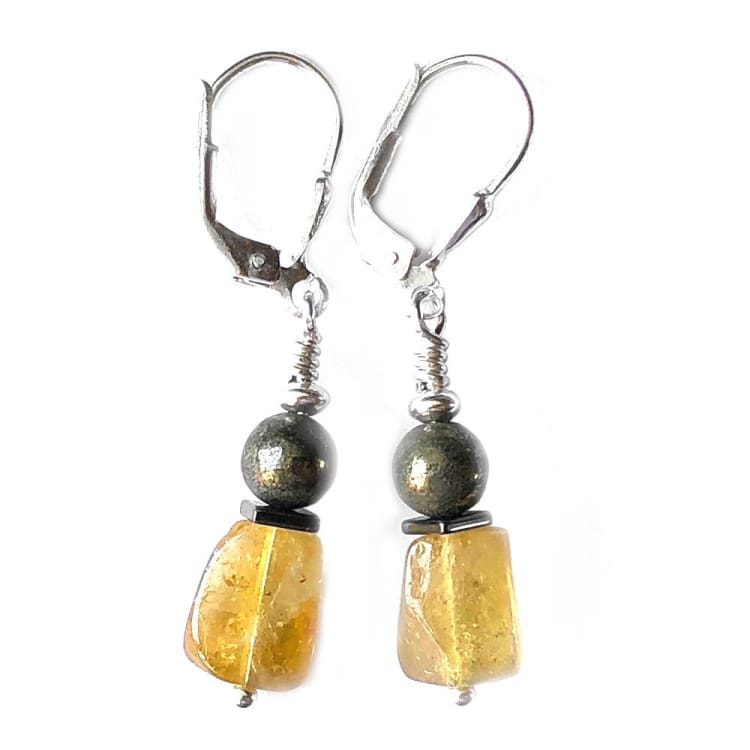 Boucles d’oreilles en Tourmaline et Argent - Boucles d’Oreilles