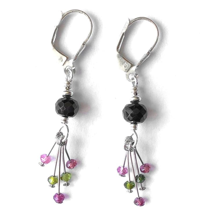 Boucles d’oreilles en Tourmaline et Argent - Boucles d’Oreilles