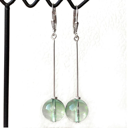 Boucles d’oreilles Fluorite et Argent