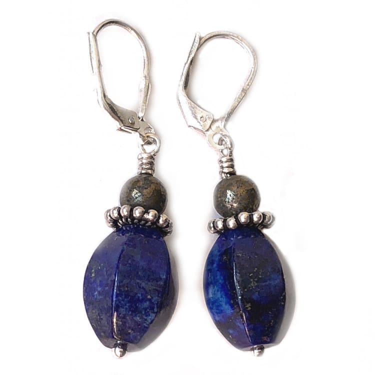 Boucles d’oreilles Lapis-Lazuli et Argent