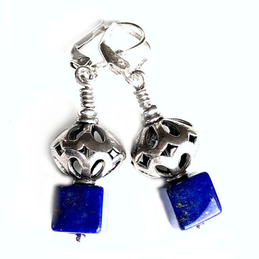 Boucles d’oreilles Lapis-Lazuli et Argent