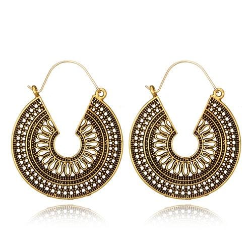 Boucles d’oreilles Mandala - Dorées - boucles d’oreilles