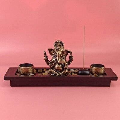 Bougeoir Ganesh ’ les deux flammes ’