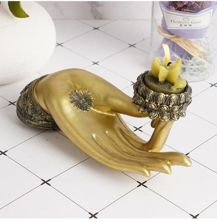 Bougeoir ’ la main de Bouddha ’