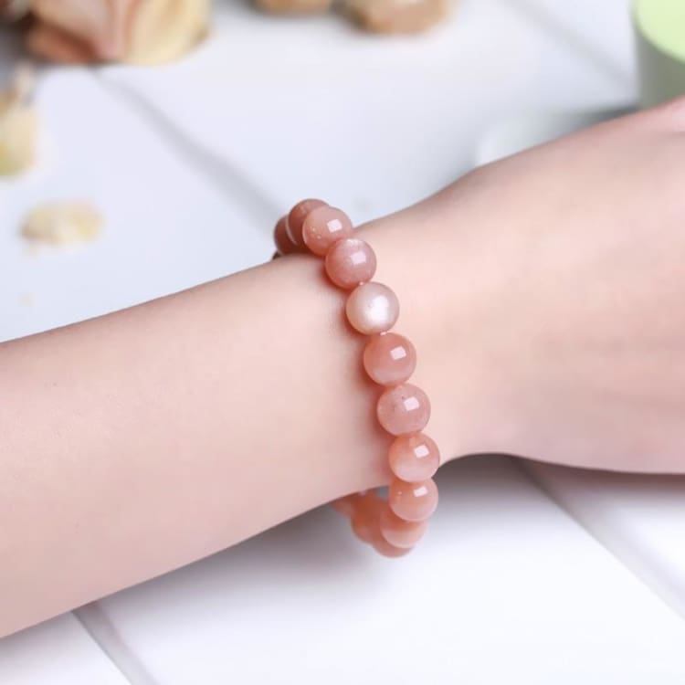 Bracelet ’Affection’ en Pierre de Lune Orangée - bracelets