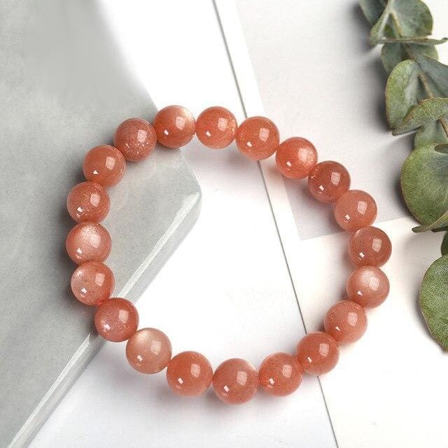 Bracelet ’Affection’ en Pierre de Lune Orangée - bracelet pierre de lune