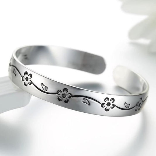 Bracelet ajustable de la Fleur de Prunier - Bracelet