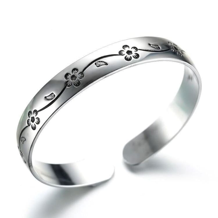 Bracelet ajustable de la Fleur de Prunier - Bracelet