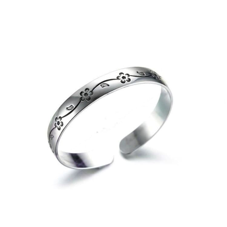 Bracelet ajustable de la Fleur de Prunier - Bracelet