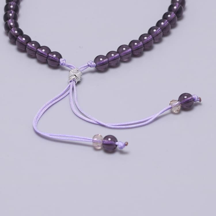 Bracelet ajustable en Améthyste - Bracelet en Améthyste