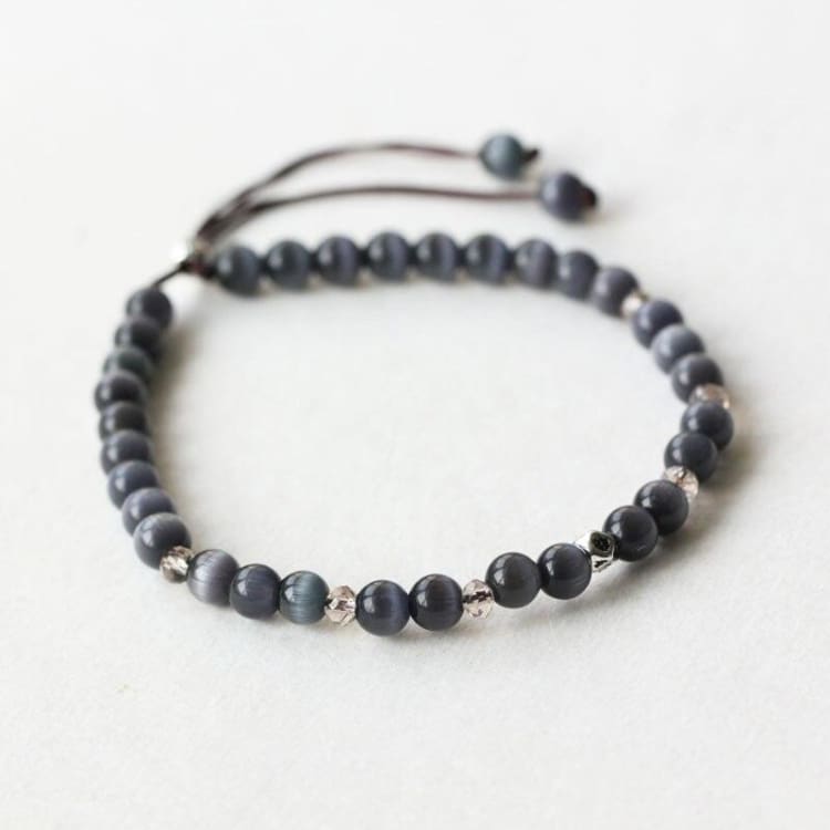 Bracelet ajustable en Tourmaline Oeil de Chat - Bracelet oeil de chat
