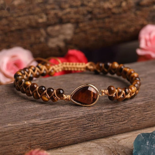 Bracelet ’Amour de la Terre’ en Oeil de Tigre - bracelet