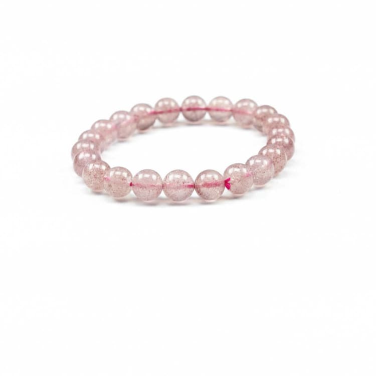 Bracelet Amour de Soi en Quartz Fraise - Bracelet quartz Fraise