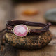 Bracelet amour en rhodonite - Marron foncé - Bracelet