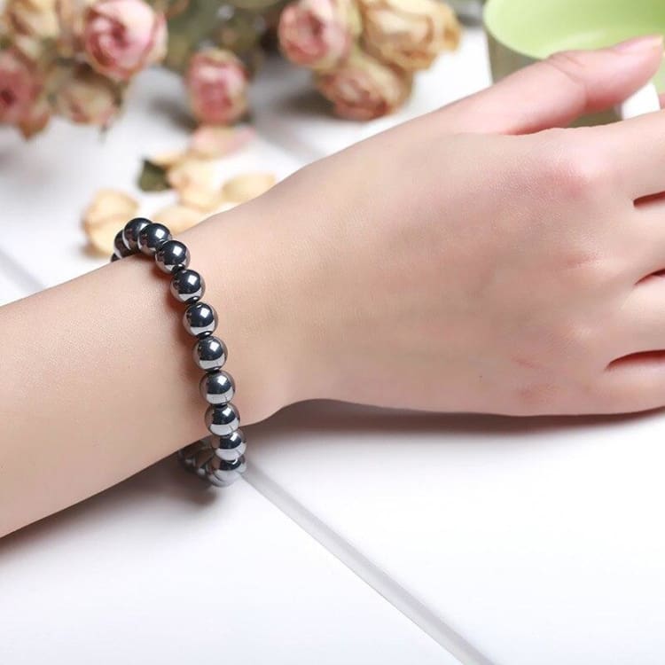 Bracelet ’Ancrage’ en Hématite - bracelet pierre Hématite