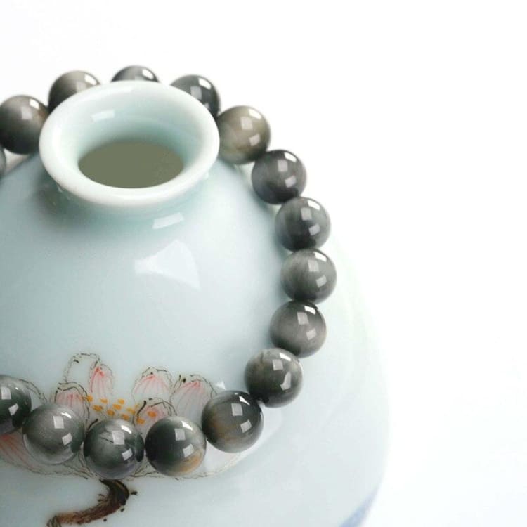 Bracelet ’Ancrage’ en Tourmaline Oeil de Chat - bracelet en oeil de chat