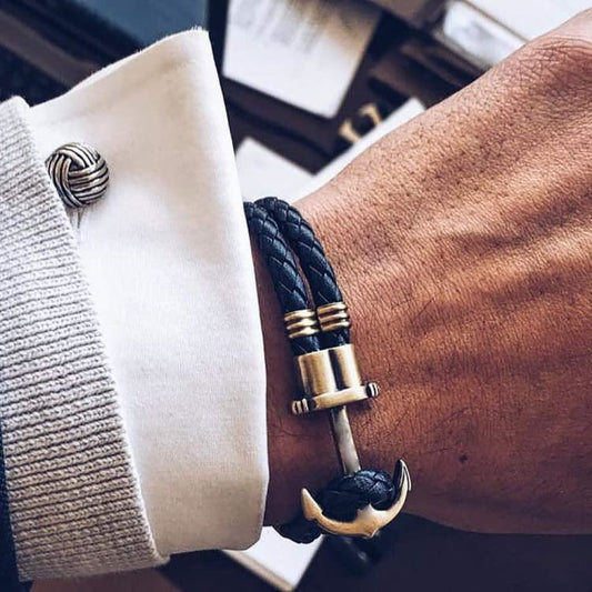 Bracelet ancre ’ le prochain voyage ’